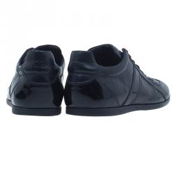 Pre Owned Dior Homme Black Leather Sneakers Size 42