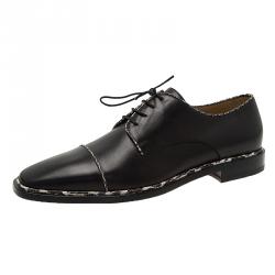 Christian Louboutin Black Python Trim Derby Size 42