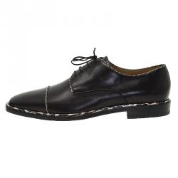 Christian Louboutin Black Python Trim Derby Size 42