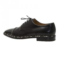 Christian Louboutin Black Python Trim Derby Size 42