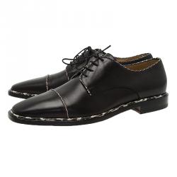Christian Louboutin Black Python Trim Derby Size 42