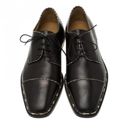 Christian Louboutin Black Python Trim Derby Size 42