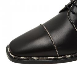 Christian Louboutin Black Python Trim Derby Size 42
