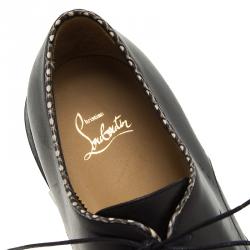Christian Louboutin Black Python Trim Derby Size 42