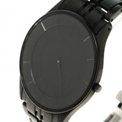 Citizen Black Stainless Steel Eco Drive Stiletto Men's Wristwatch 36mm