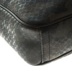 Pre Owned Coach Camouflage PVC Heritage Crossbody Bag