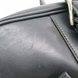 Coach Black Leather Single Zip Top Briefcase