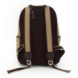 Coach Brown Canvas/Leather Voyager Backpack