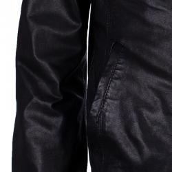 D&G Men's Black Leather Jacket M