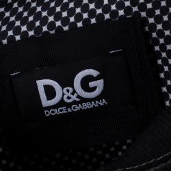D&G Men's Black Leather Jacket M