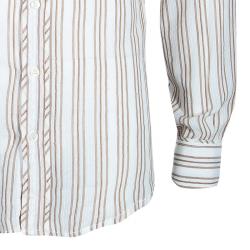 Pre Owned D&G Men's White Striped Cotton Shirt M