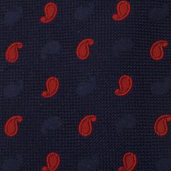Pre Owned Dior Navy Blue Apostrophe Printed Silk Tie