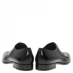 Dior Black Patent Lace Up Derby Size 42