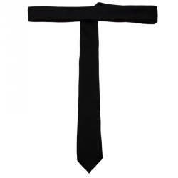 Pre Owned Dior Black Silk Tie 