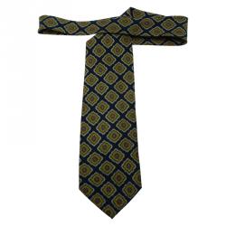 Dior Blue Print Silk Tie