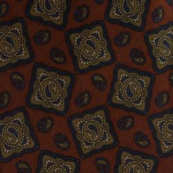Dior Brown and Blue Printed Silk Tie
