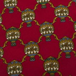 Dior Red Hot Air Balloon Printed Silk Traditional Tie
