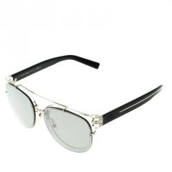 Pre Owned Dior Homme Blacktie 143S Reflective Aviator Sunglasses