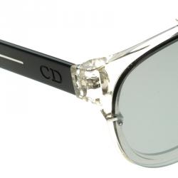 Pre Owned Dior Homme Blacktie 143S Reflective Aviator Sunglasses