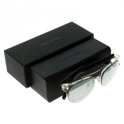 Pre Owned Dior Homme Blacktie 143S Reflective Aviator Sunglasses