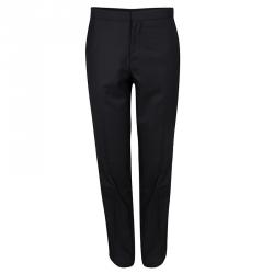 Dior Black Wool Satin Panel Detail Regular Fit Tailored Suit L