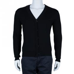 Dior Men's Black Button Down Cardigan S