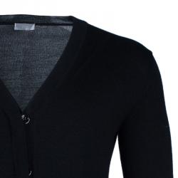 Dior Men's Black Button Down Cardigan S