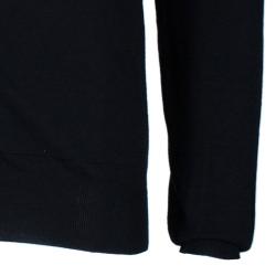 Pre Owned Dior Men's Black Contrast Piping Cardigan M