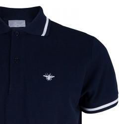 مملوكة مسبقًا Dior Men's Navy Blue Polo Shirt M