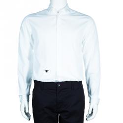 Pre Owned Dior Men's White Cotton Shirt S