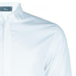 Pre Owned Dior Men's White Cotton Shirt S