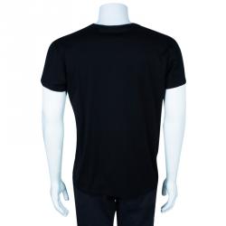Dior Men's Black Embellished T-Shirt L