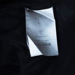 Dior Men's Black Embellished T-Shirt L
