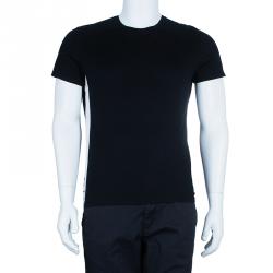Pre Owned Dior Men's Black and White T-Shirt S