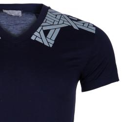 Dior Navy Print T-Shirt S
