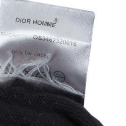 Dior Black V-Neck Wool Sweater S