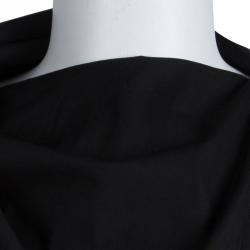 Pre Owned Dior Black Cotton Asymmetric Cape Collar Detail Shirt S
