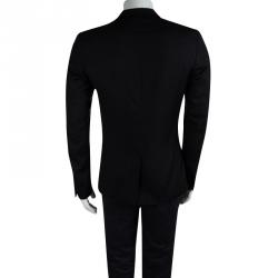 Dior Black Wool Notched Collar Blazer M