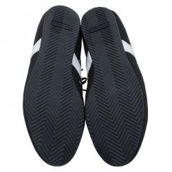 Pre Owned Dior Homme Tri Color Fabric and Leather Sneakers Size 42