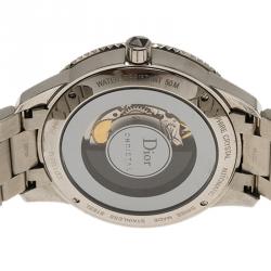 Dior Black Stainless Steel Christal Men's Wristwatch 42MM