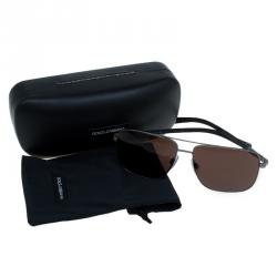 Pre Owned Dolce and Gabbana Silver 2139 Aviators 