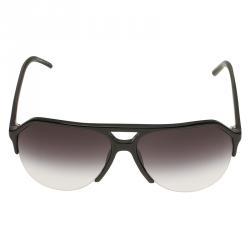 Pre Owned Dolce and Gabbana Black DG4178 Stefano Aviators