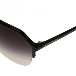 Pre Owned Dolce and Gabbana Black DG4178 Stefano Aviators