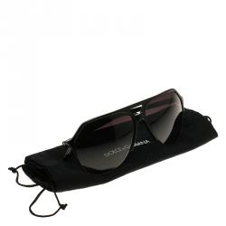 Pre Owned Dolce and Gabbana Black DG4178 Stefano Aviators