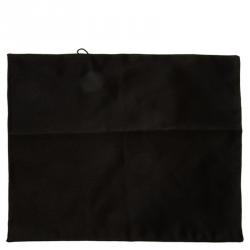 Dolce and Gabbana Thick Black Silk Pocket Square