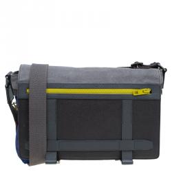 Dolce and Gabbana Multicolor Nylon and Canvas Etna Messenger Bag