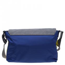 Dolce and Gabbana Multicolor Nylon and Canvas Etna Messenger Bag