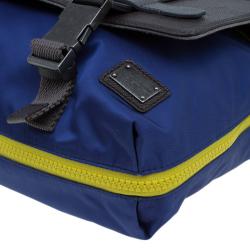 Dolce and Gabbana Multicolor Nylon and Canvas Etna Messenger Bag