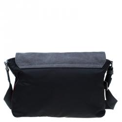 Pre Owned Dolce and Gabbana Multicolor Nylon and Canvas Etna Messenger Bag