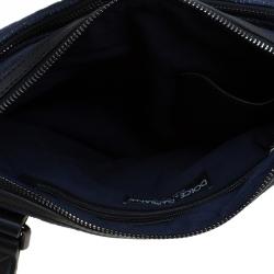 Dolce and Gabbana Navy Blue Canvas Messenger Bag